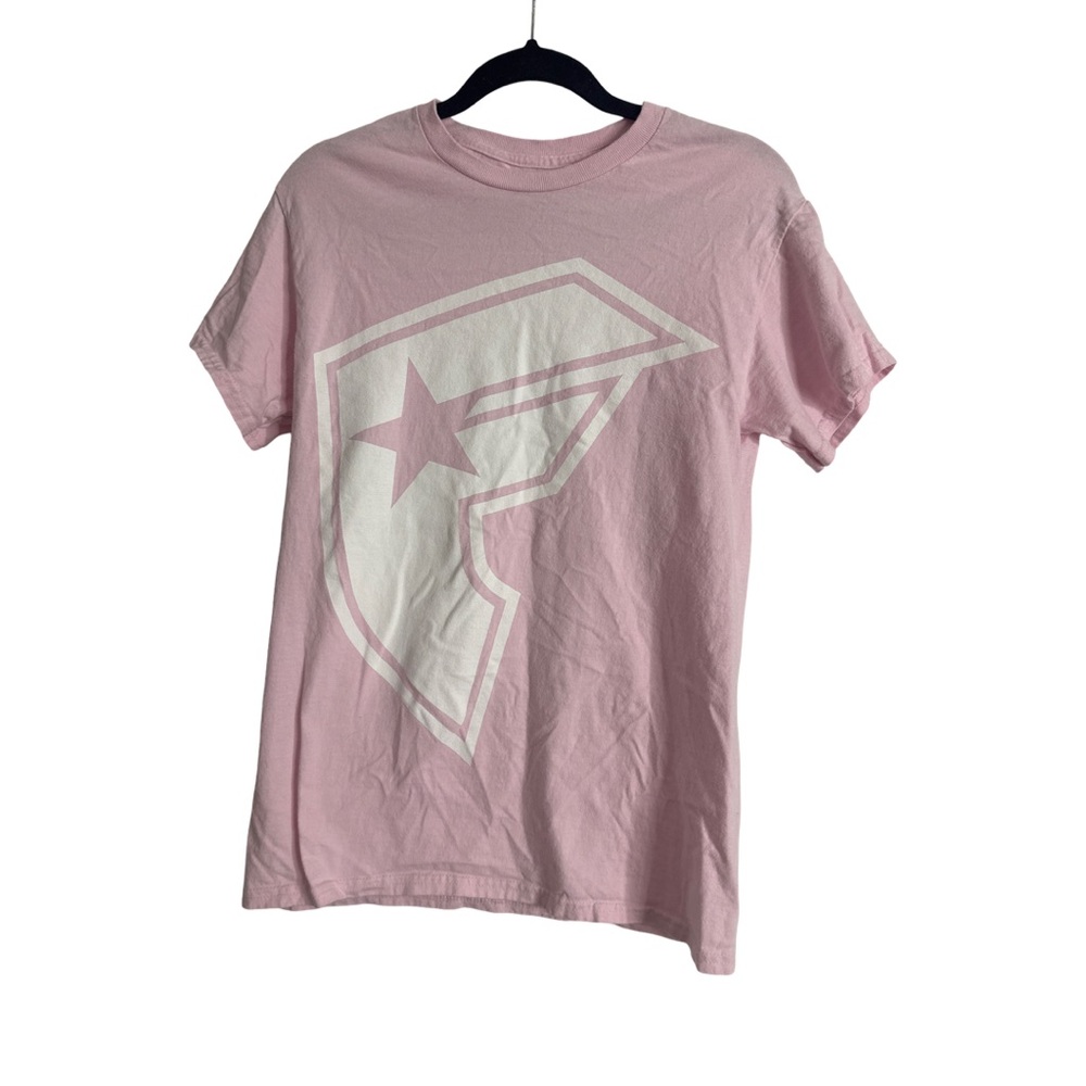 FAMOUS stars & straps Light Pink Short Sleeve Graphic Tee